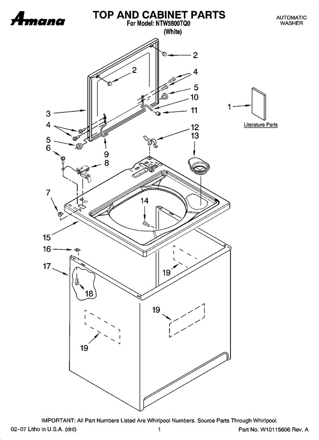 Diagram for NTW5800TQ0