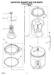 Diagram for 03 - Agitator, Basket And Tub Parts