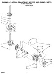 Diagram for 04 - Brake, Clutch, Gearcase, Motor And Pump Parts