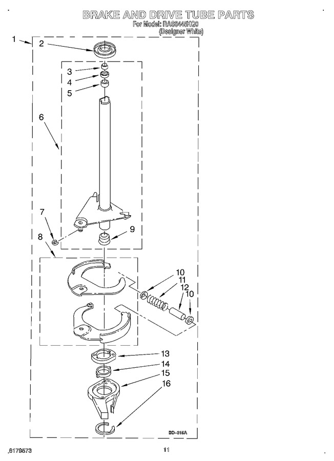 Diagram for RAS8445KQ0