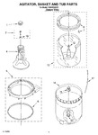 Diagram for 03 - Agitator, Basket And Tub Parts