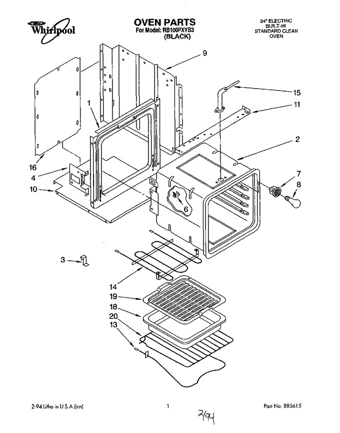 Diagram for RB100PXYB3