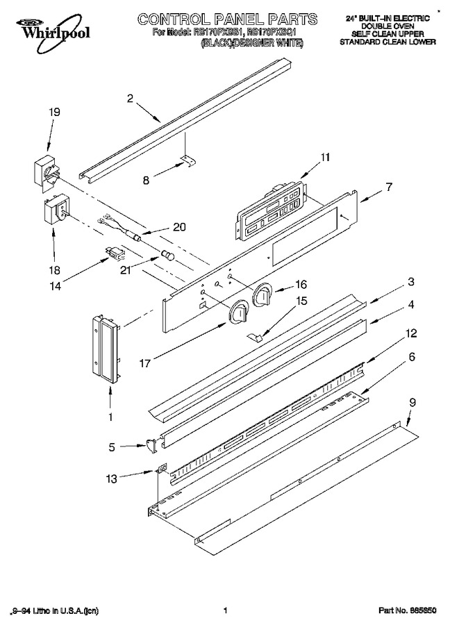 Diagram for RB170PXBB1