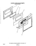 Diagram for 05 - Lower Oven Door , Lit/optional
