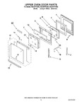 Diagram for 04 - Upper Oven Door Parts