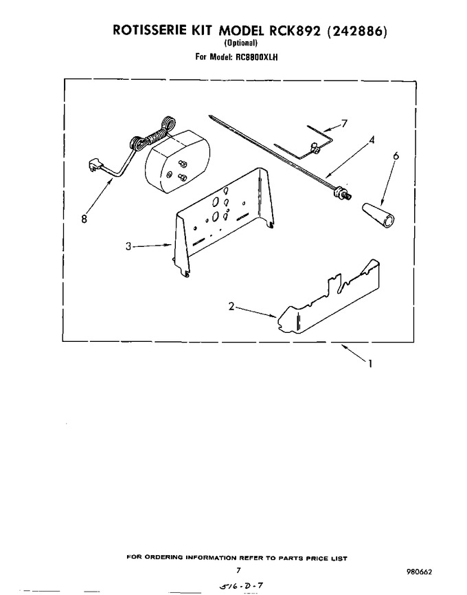 Diagram for RC8800XLH