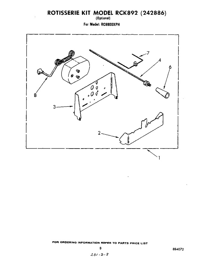 Diagram for RC8800XPH