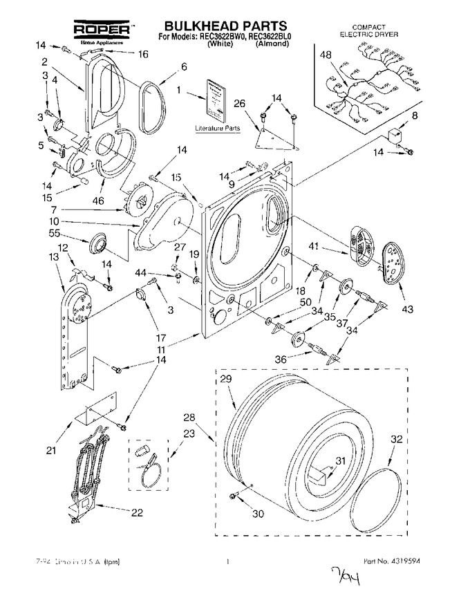 Diagram for REC3622BW0