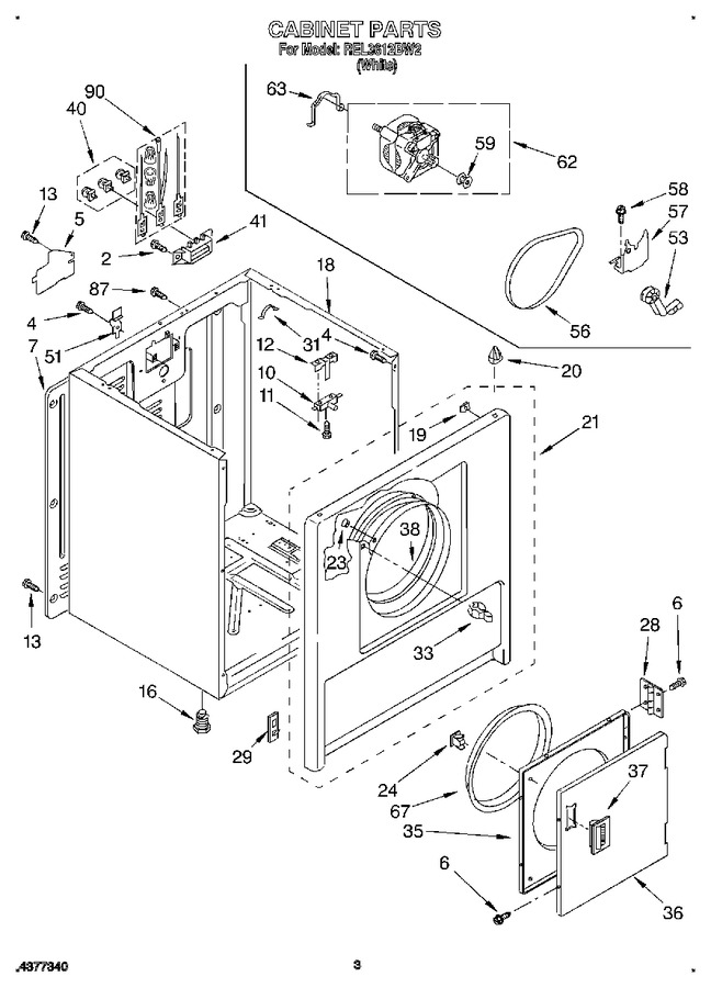 Diagram for REL3612BW2