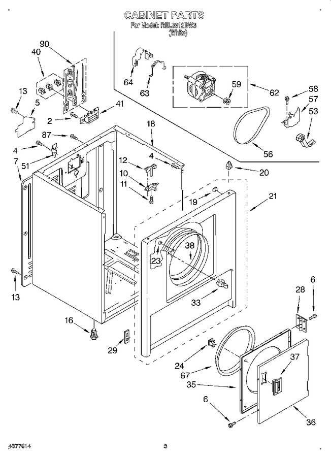 Diagram for REL3612BW3