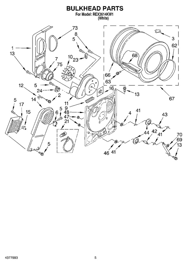 Diagram for REX3614KW1