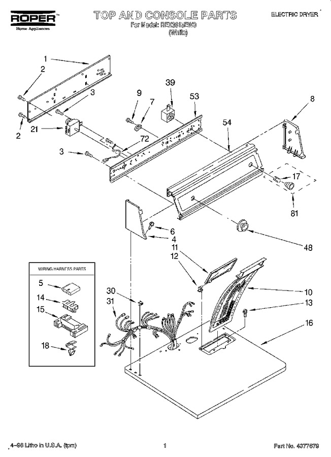 Diagram for REX3615EW0