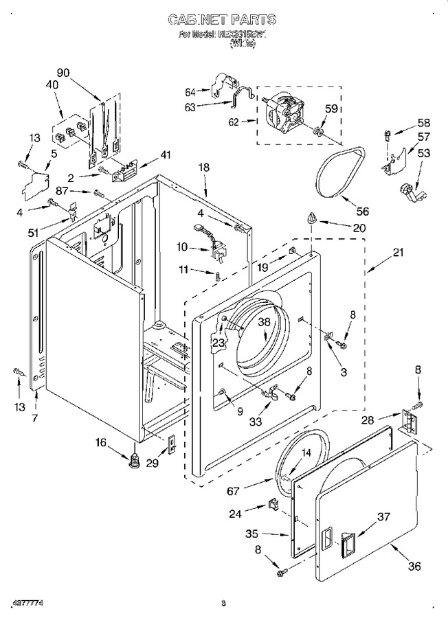 Diagram for REX3615EW1