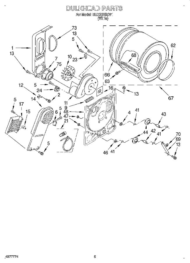 Diagram for REX3615EW1