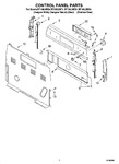 Diagram for 02 - Control Panel Parts