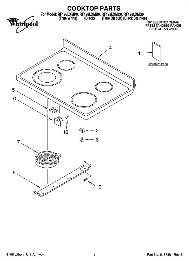 Diagram for RF198LXMS0