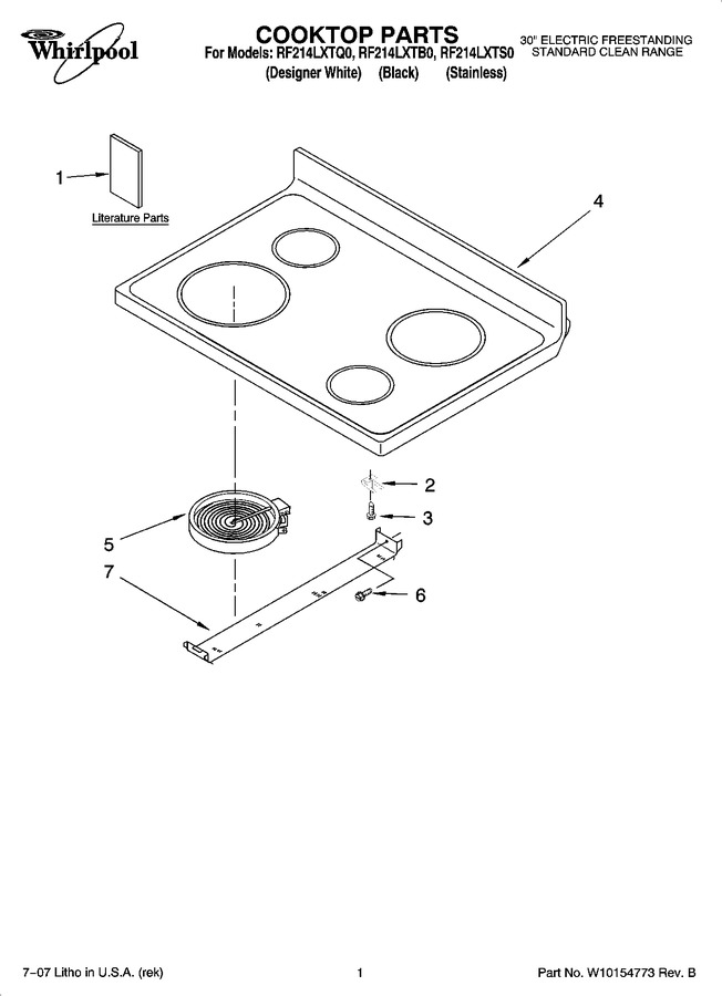 Diagram for RF214LXTS0