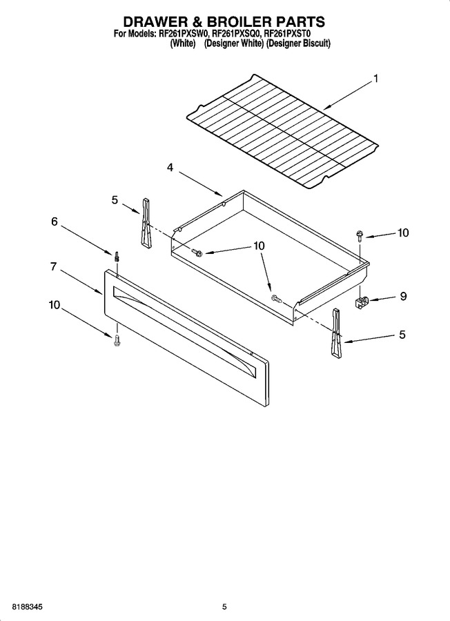 Diagram for RF261PXSW0