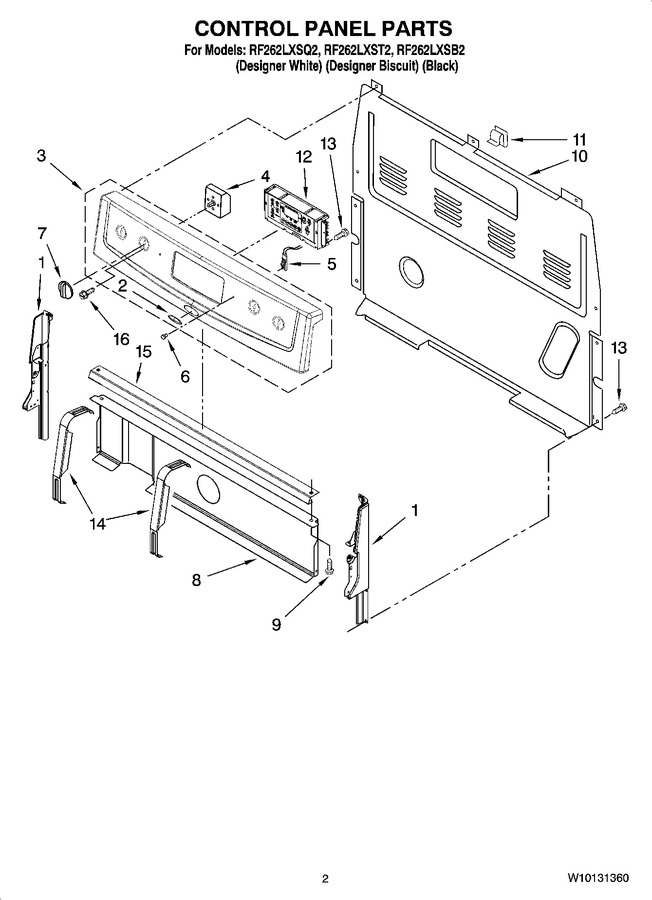 Diagram for RF262LXST2