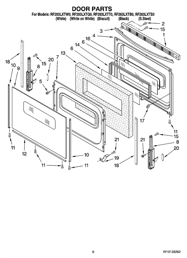 Diagram for RF263LXTT0