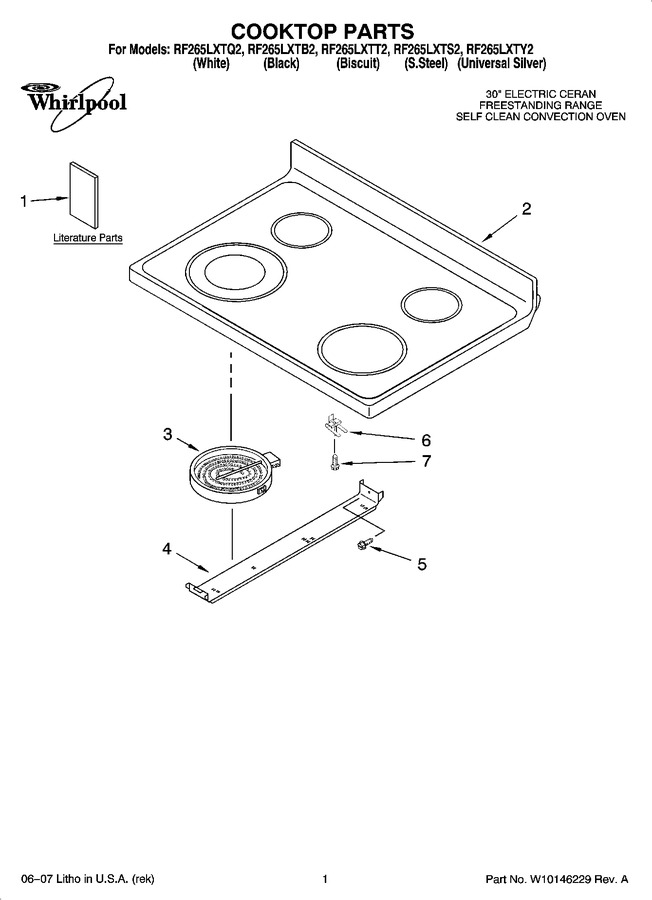 Diagram for RF265LXTY2