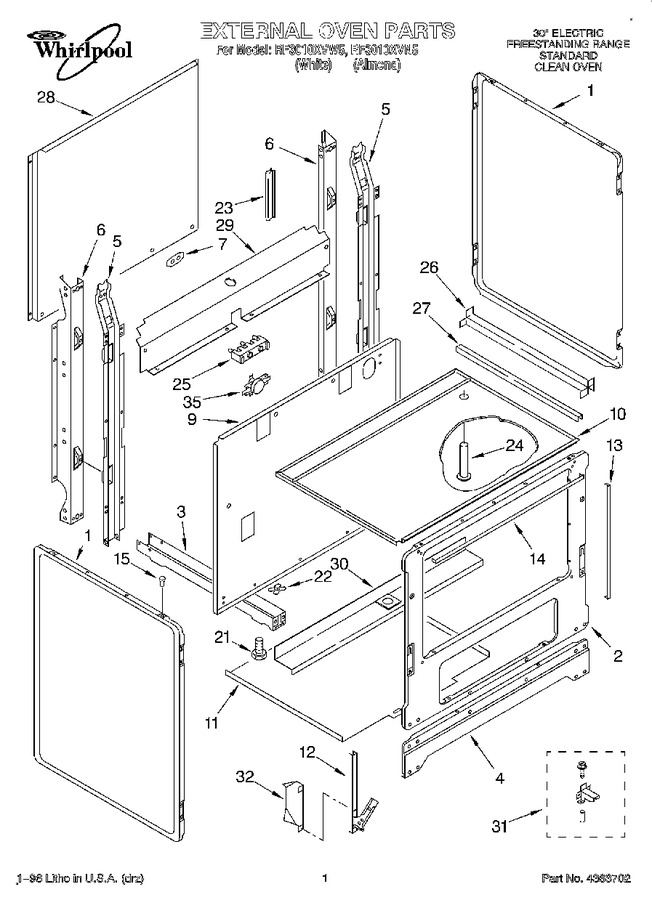 Diagram for RF3010XVW5