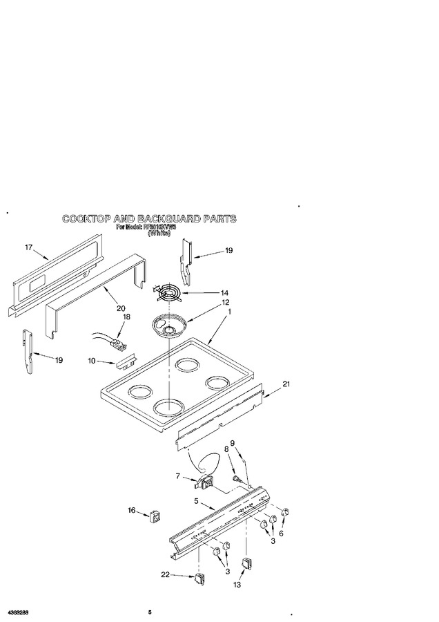 Diagram for RF3010XVW3