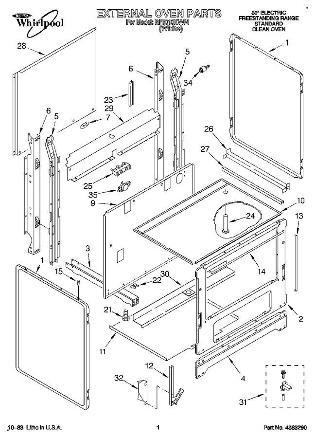 Diagram for RF3010XVW4