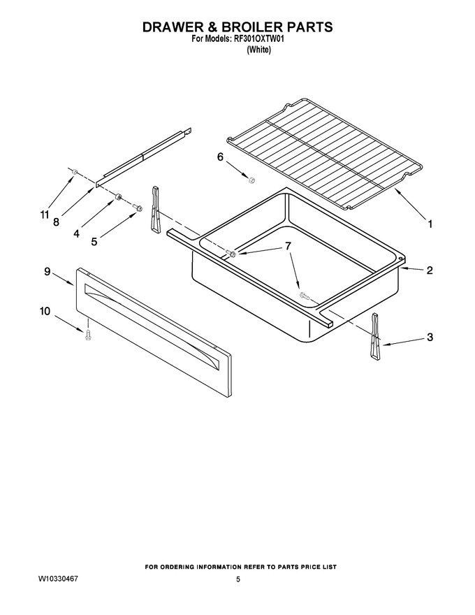 Diagram for RF301OXTW01