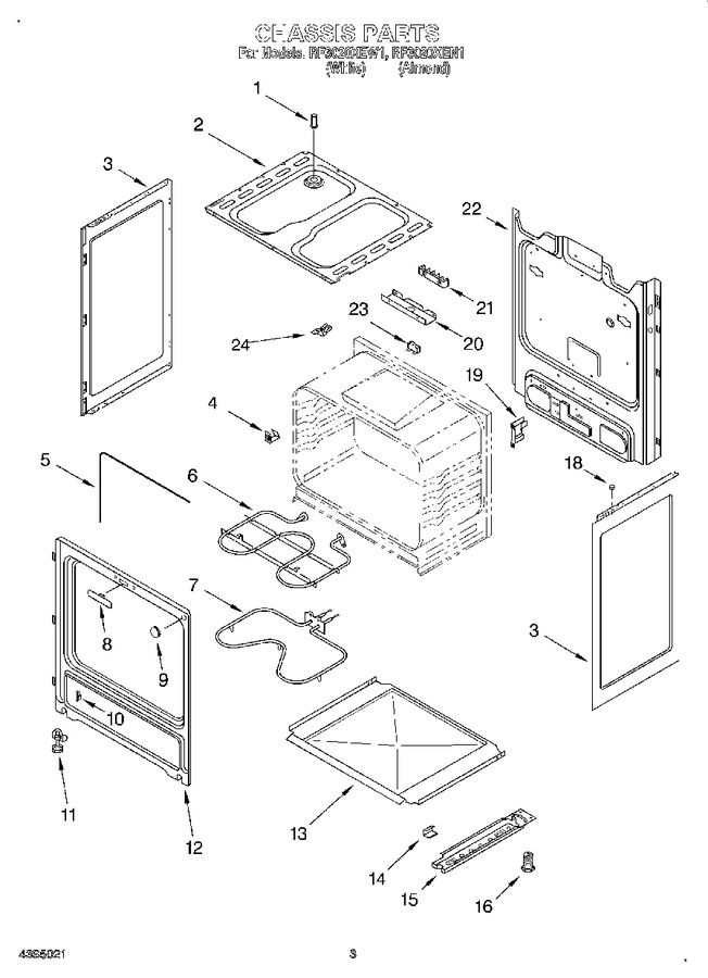 Diagram for RF3020XEW1