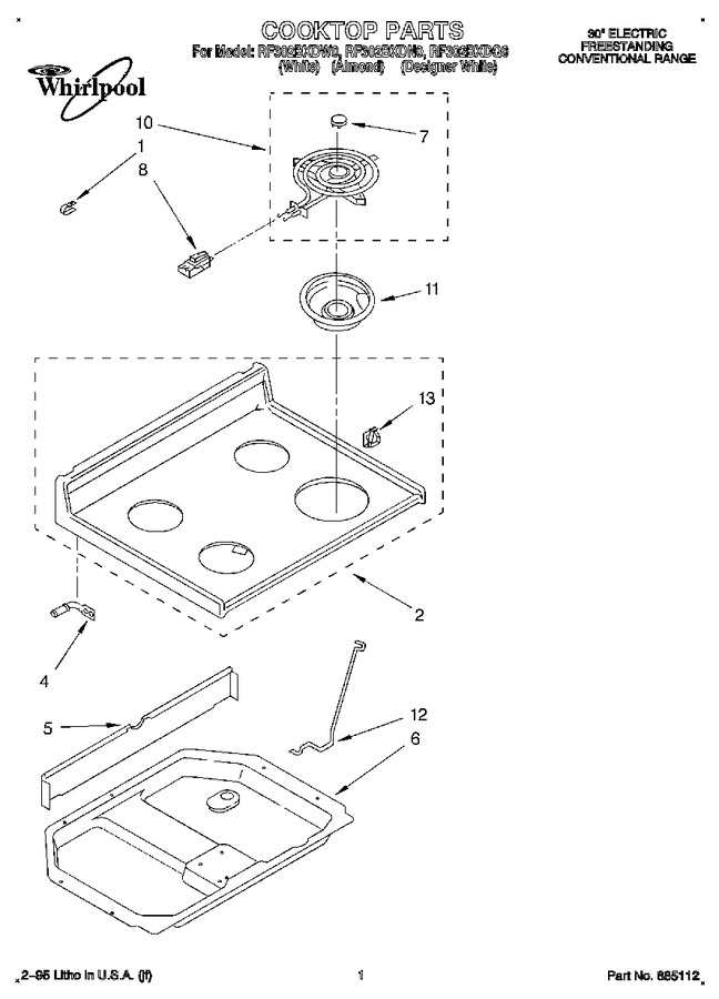 Diagram for RF302BXDN0