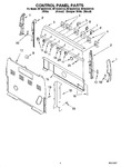 Diagram for 02 - Control Panel Parts