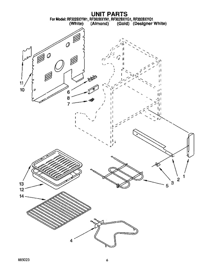 Diagram for RF302BXYG1