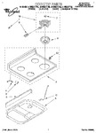 Diagram for 01 - Cooktop, Literature