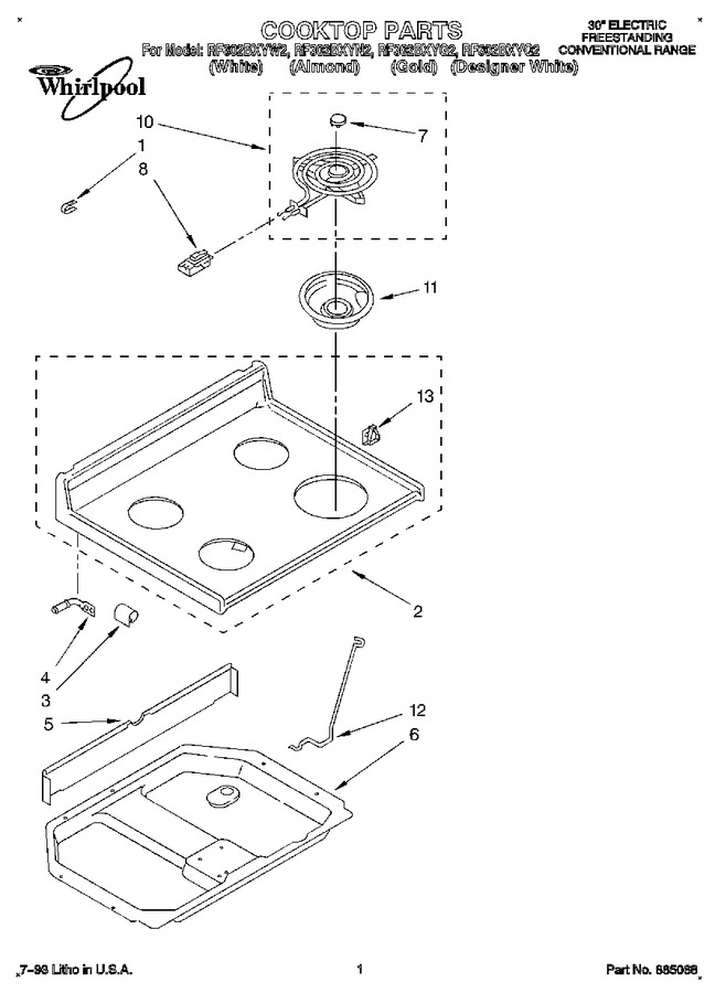 Diagram for RF302BXYW2