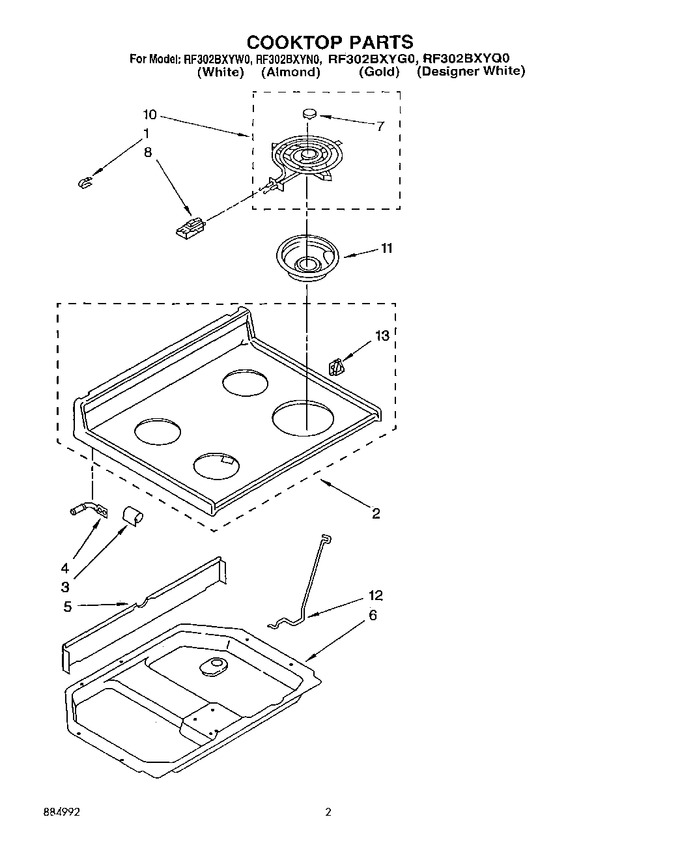 Diagram for RF302BXYQ0