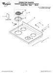Diagram for 01 - Cooktop Parts