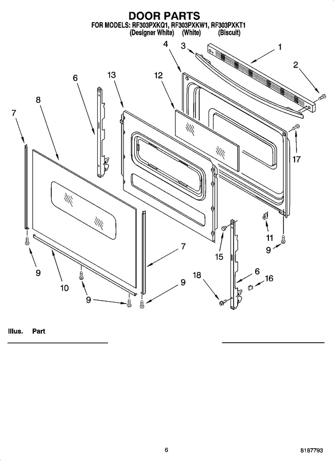 Diagram for RF303PXKW1
