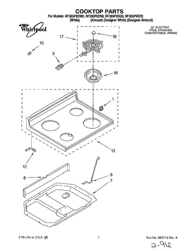Diagram for RF305PXDN0