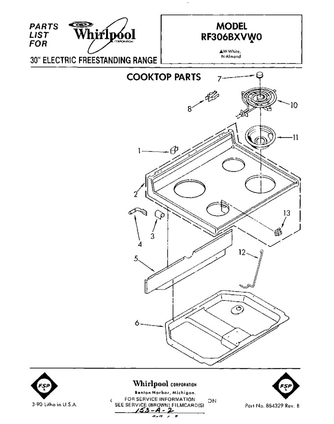 Diagram for RF306BXVW0