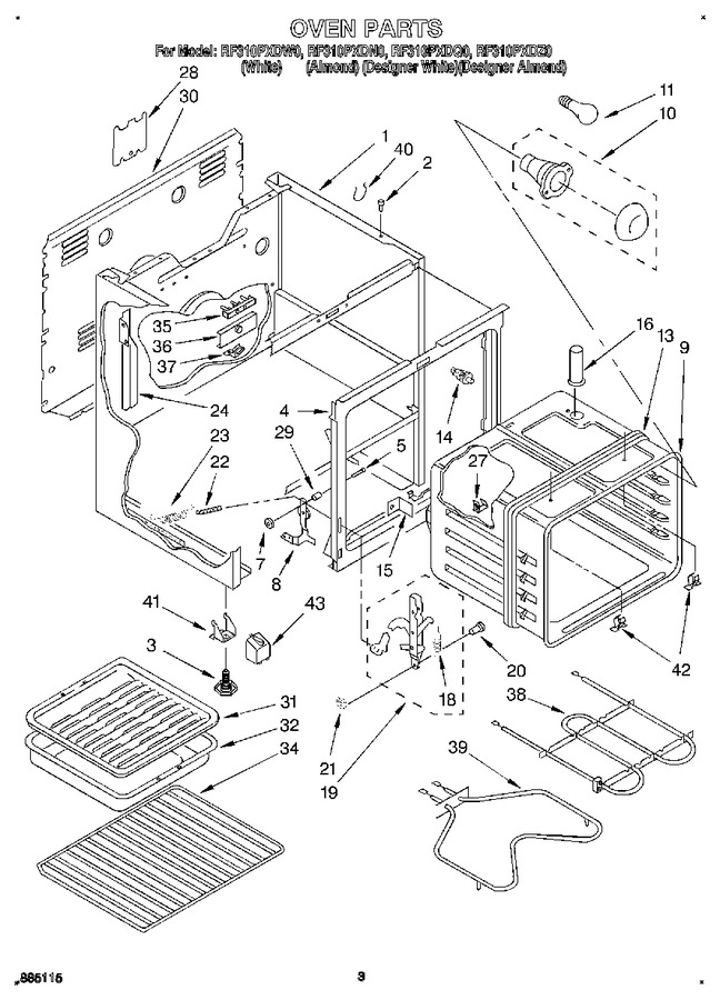 Diagram for RF310PXDW0
