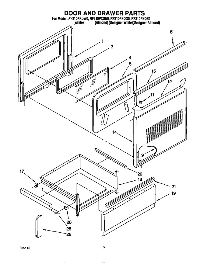 Diagram for RF310PXDW0