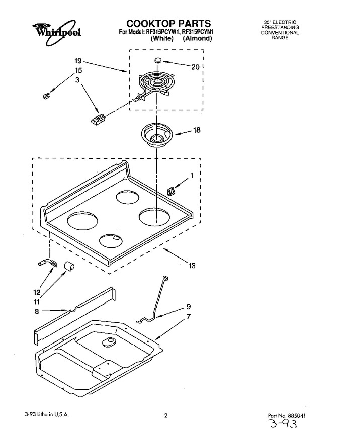 Diagram for RF315PCYW1