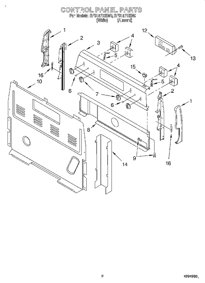 Diagram for RF315PXEN0