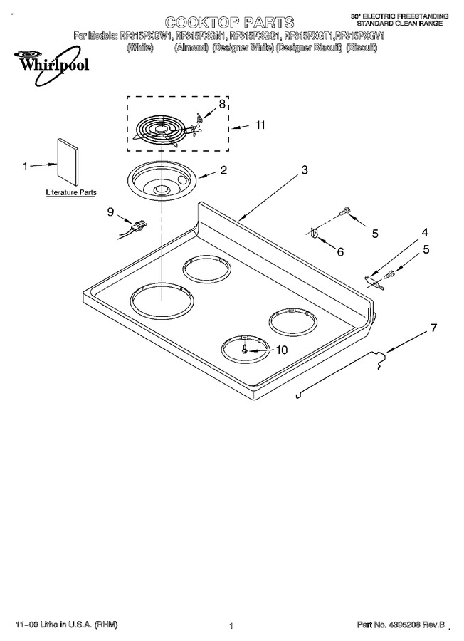 Diagram for RF315PXGW1