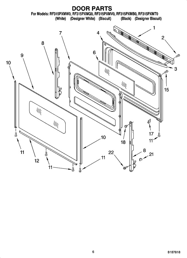 Diagram for RF315PXMB0