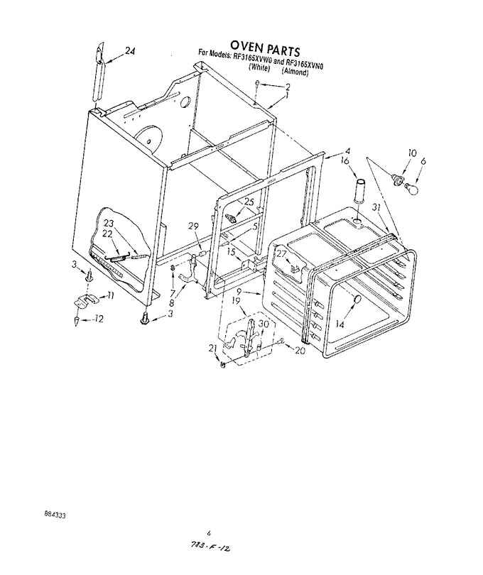 Diagram for RF3165XVW0