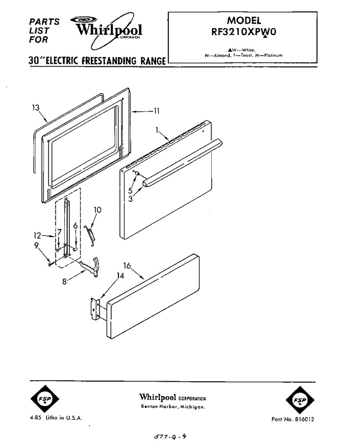 Diagram for RF3210XPW0