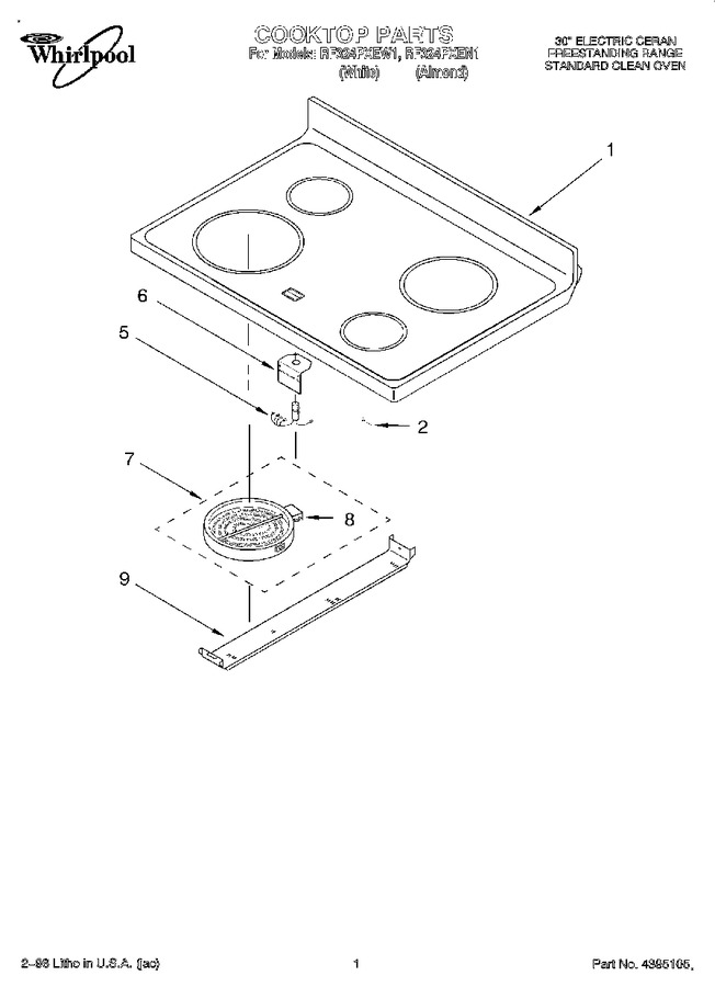 Diagram for RF324PXEW1