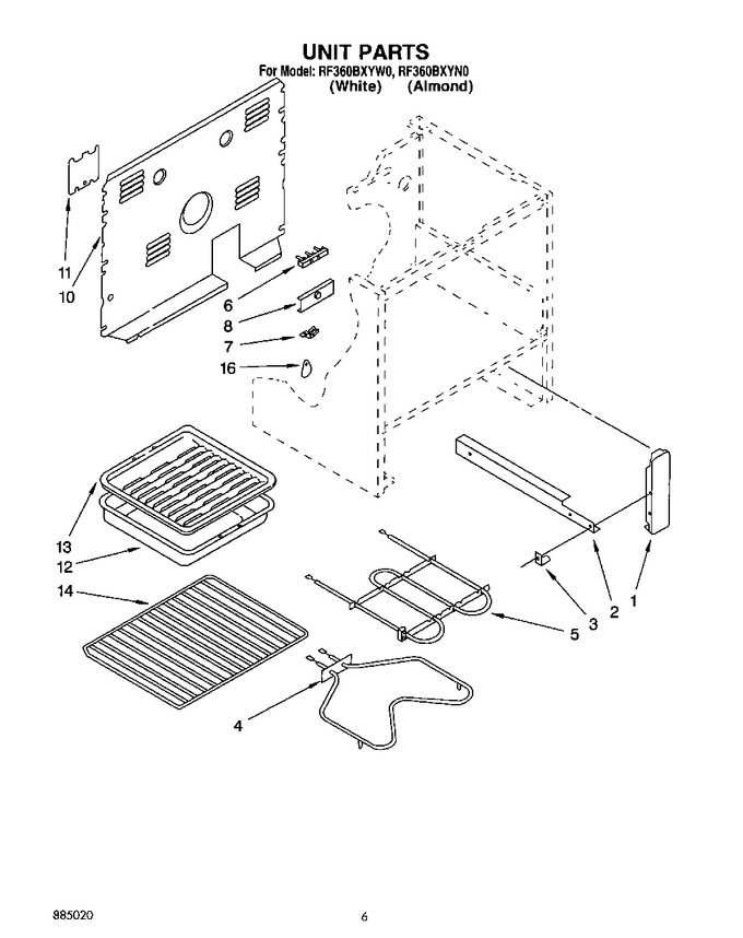 Diagram for RF360BXYW0